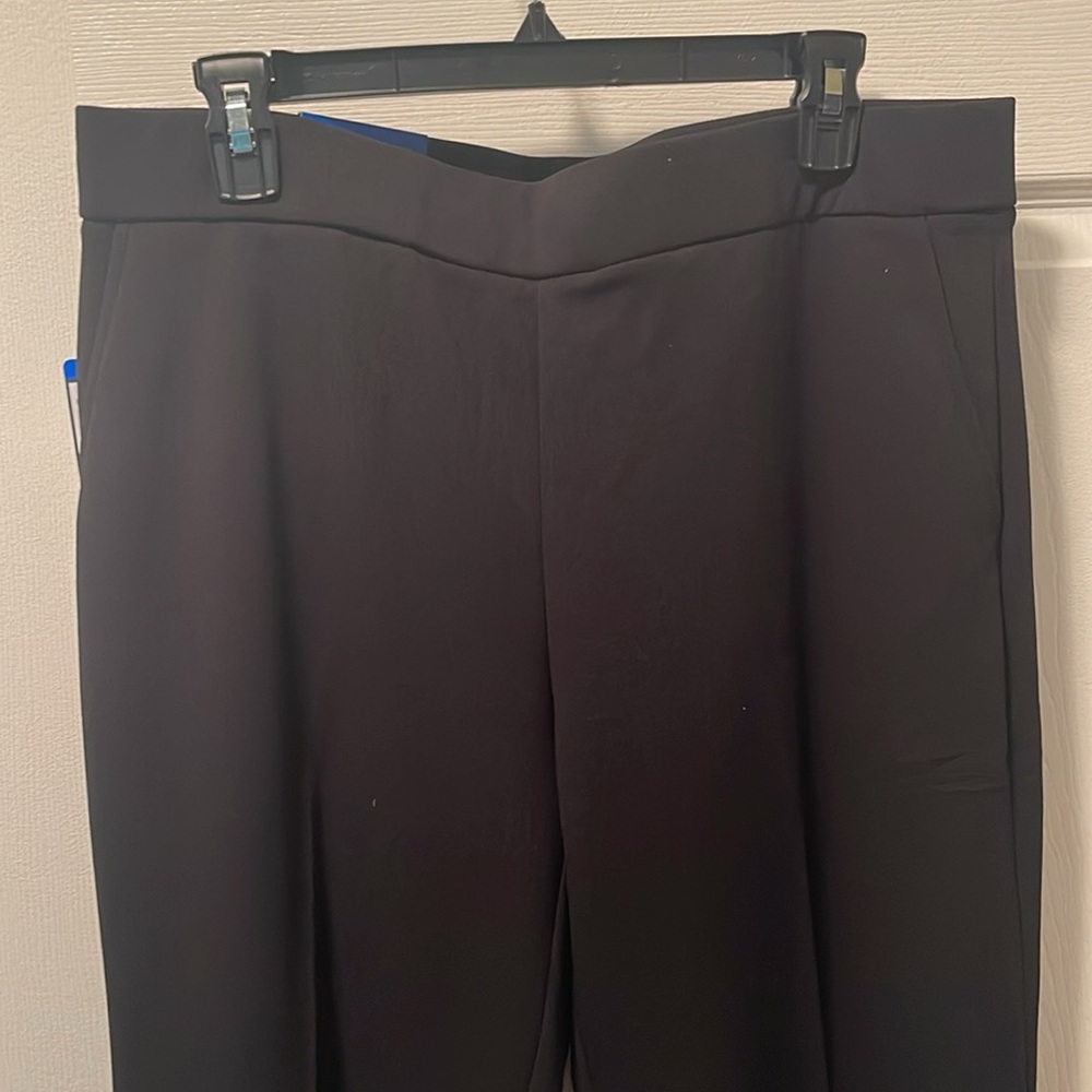 Hilary Radley Women's Crepe Pull-On Pant black small & Large, Regular - Picture 6 of 8